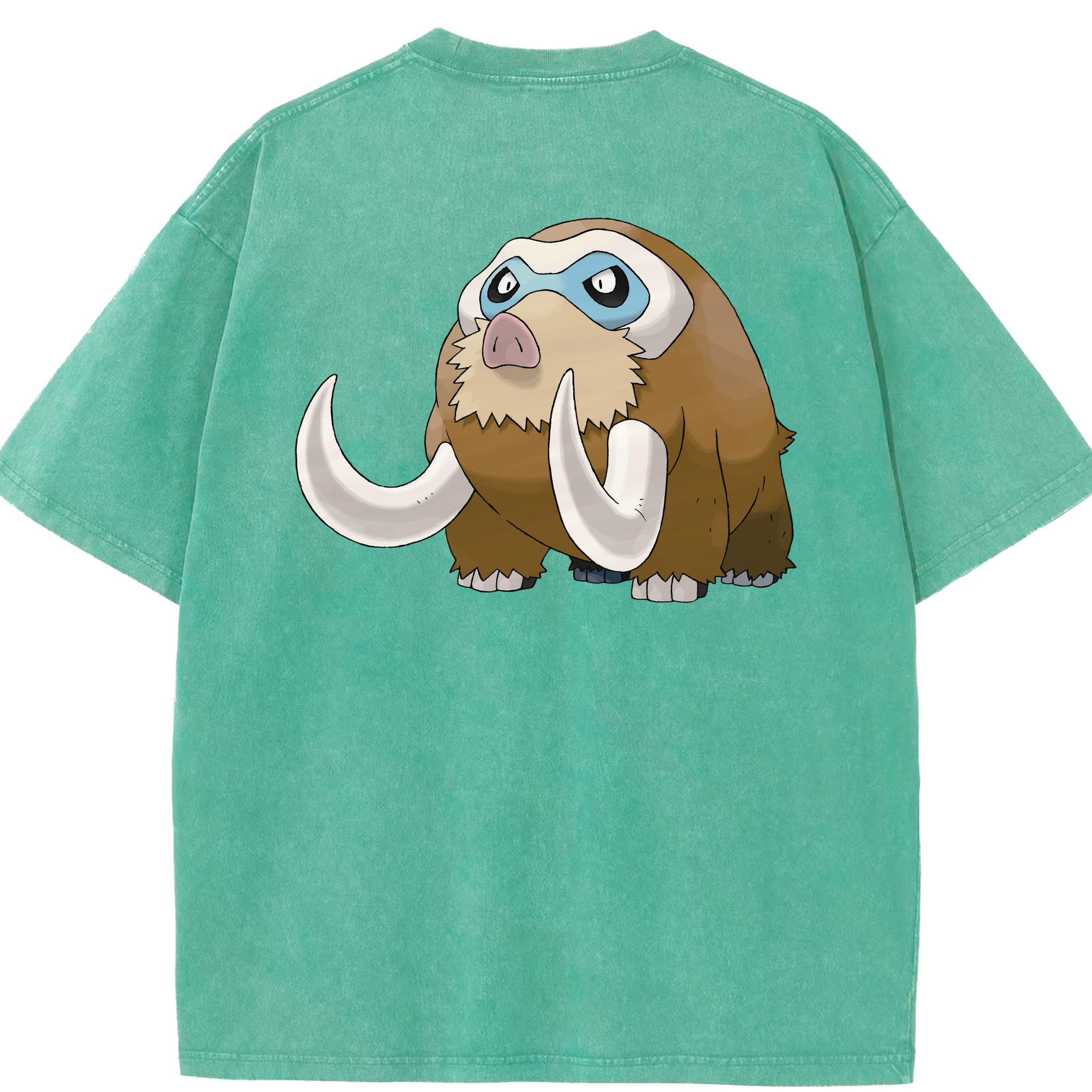（画像用） ポケットモンスター Pokémon 綿100% ヴィンテージ風 半袖Tシャツ（背面プリント）